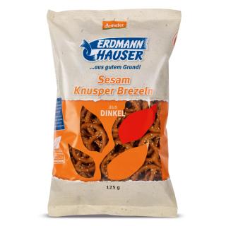 Knusperbrezel Dinkel mit Sesam